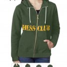 CHESS CLUB Zip Hoodie for Women ( Medium )