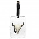 Cattle Skull Print Luggage Tag