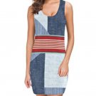 Denim Patchwork Medea Vest Dress ( Medium )