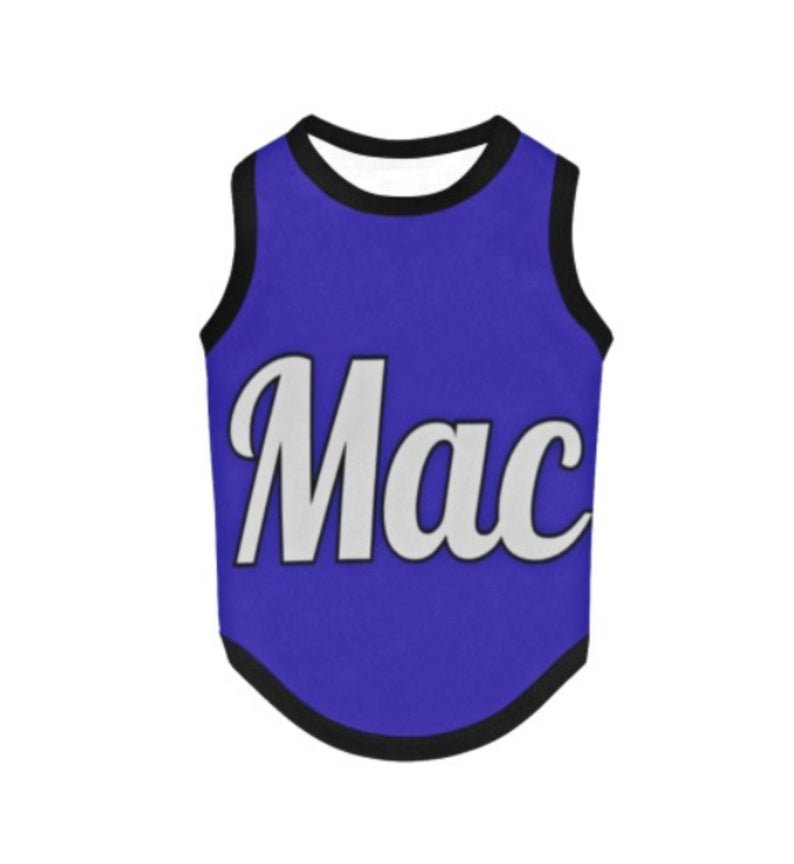 Mac Name Print Pet Tank Top