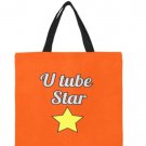Large U Tube Star Canvas Tote Bag