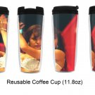 SELENA  Reusable Water or Coffee Cup (11.8oz)
