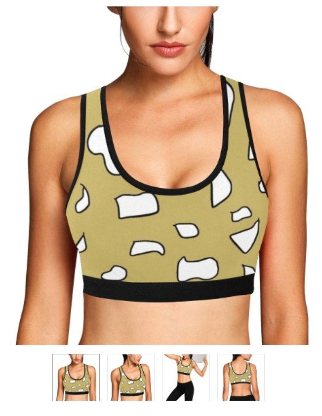 Pebble Beach Women's Print Sports Bra