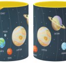 Solar Space System 11 oz. Coffee Cup - With Yellow