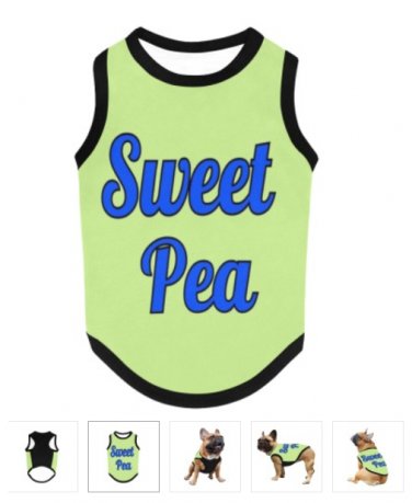 Sweet Pea Pet Tank Top -Size XS