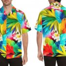 Hawaiian Print S/S Camp Shirt ( Large )