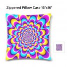 Zippered Pillow Case 16"x16"/ Printed both sides