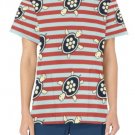 Turtle Stripe Print Medical Scrub Top  (Size Large)