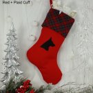 Doberman Christmas Stocking 20" x 12" - Black Friday Sale