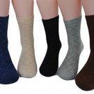 Meso Women's 3 Pairs Pack Extra Thick Cashmere Wool Socks Diamond 8-10