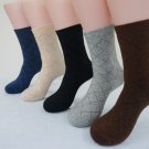 Meso Women's 1 Pair Thick Cashmere Wool Blend Socks Diamond Size 8-10+Free S/H!