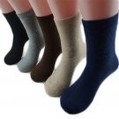 Meso Women's 4 Pairs Thick Cashmere Wool Blend Socks Plain Size 8-10+Free S