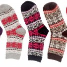 Meso Big Girl's 5 Pairs Fashion Plaid-Maple Leaf Wool Socks Size L/XL+Free S/H!