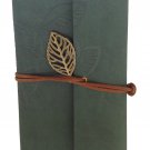 Meso Leather Cover Loose Leaf Blank Notebook Journal Diary(Dark Green)+Free S/H!