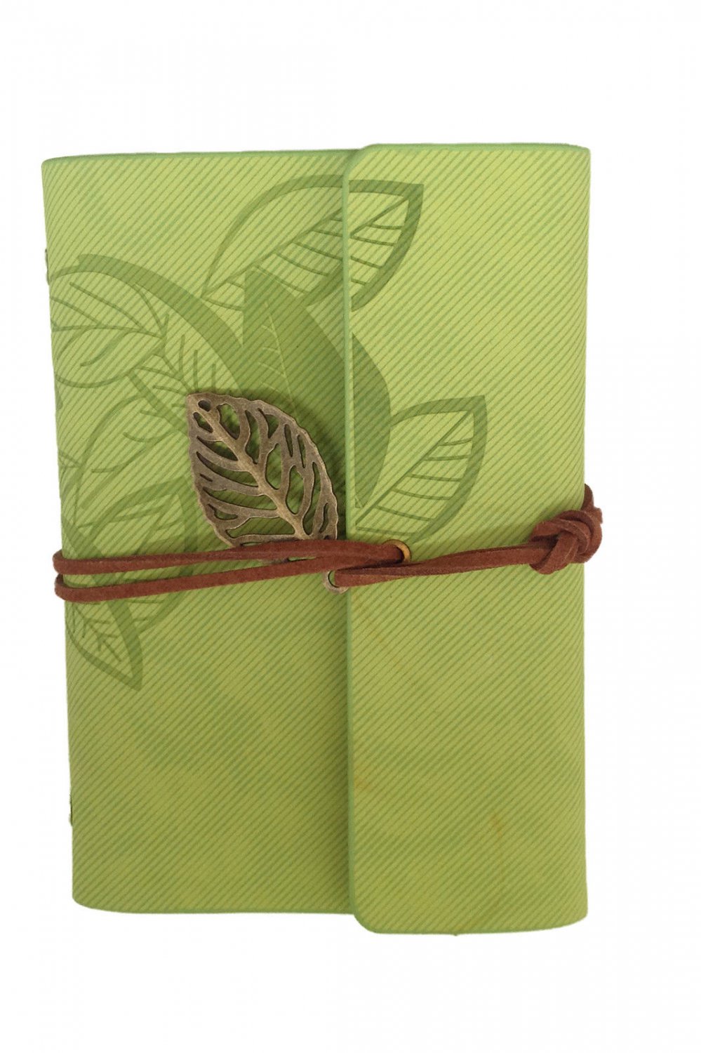 Meso Leather Cover Loose Leaf Blank Notebook Journal Diary (Light Green)+Free S!
