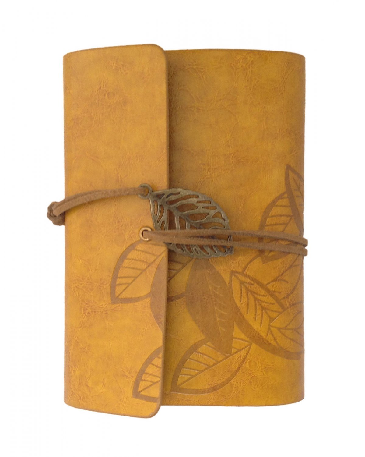 Meso Leather Cover Loose Leaf Blank Notebook Journal Diary(Yellow)+Free S/H!