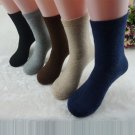 Women's 1 Pair Thick Cashmere Wool Blend Crew Socks Solid Size 7-10+Free S/H!