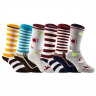 Unisex Children 6 Pairs Non-Skid Knee High Cotton Socks 6M-3Y+Free S/H!