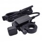 2.1A Motorcycle SAE Cable USB Adapte Weatherproof Charger Socket Battery Tender