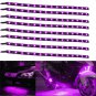 8x Waterproof 12''/15 DC 12V Motor LED Strip Underbody Light For Car Motorcycle
