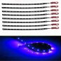 8x Waterproof 12''/15 DC 12V Motor LED Strip Underbody Light For Car Motorcycle