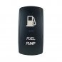 Fuel Pump LED On/Off Laser Etched Rocker Switch Bumper Light For ATV Car Green