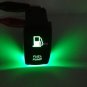 Fuel Pump LED On/Off Laser Etched Rocker Switch Bumper Light For ATV Car Green