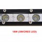 2PCS 18W CREE Spot Beam Ultra Slim Single LED Light Bar Work Off-road Jeep Truck