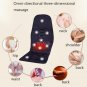 Car Massage Heated Seat Cushion Back Neck Pain Lumbar Pad Massager Vibration 12V