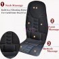 Car Massage Heated Seat Cushion Back Neck Pain Lumbar Pad Massager Vibration 12V