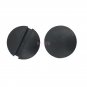 2 Pcs Black DIY Car SUV Slotted Frame Rail Hydraulic Floor Jack Disk Rubber Pad