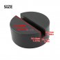 2 Pcs Black DIY Car SUV Slotted Frame Rail Hydraulic Floor Jack Disk Rubber Pad