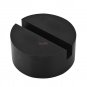 2 Pcs Black DIY Car SUV Slotted Frame Rail Hydraulic Floor Jack Disk Rubber Pad