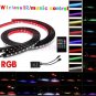 12V 8 Colors Music Control RGB LED Under Car Glow Underbody Neon Lights W Remote