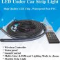 12V 8 Colors Music Control RGB LED Under Car Glow Underbody Neon Lights W Remote
