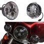 Black 7" Daymaker LED Headlight Mounting Bracket Round Ring For Harley Touring