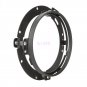 Black 7" Daymaker LED Headlight Mounting Bracket Round Ring For Harley Touring