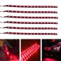 Wireless Remote Control 12" 30CM Motorcycle Red LED Light Strip Kit For Suzuki