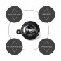 2 Pcs Waterproof 435HZ 110dB Motorcycles ATV Super Loud Tone Snail Horn Speakers