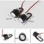 2Pcs Handlebar Spotlight LED Motorcycle Headlight Daytime Light Driving Fog Lamp