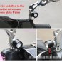 2Pcs Handlebar Spotlight LED Motorcycle Headlight Daytime Light Driving Fog Lamp