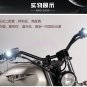 2Pcs Handlebar Spotlight LED Motorcycle Headlight Daytime Light Driving Fog Lamp