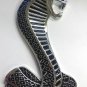 FOR CAR FORD MUSTANG COBRA SNAKE SHELBY SUPER HOOD BUMPER GRILL BADGE BLACK