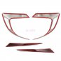 Carbon Fiber Look Tail Light Eyelid Trim for Honda Civic 10th Sedan 2016 2017