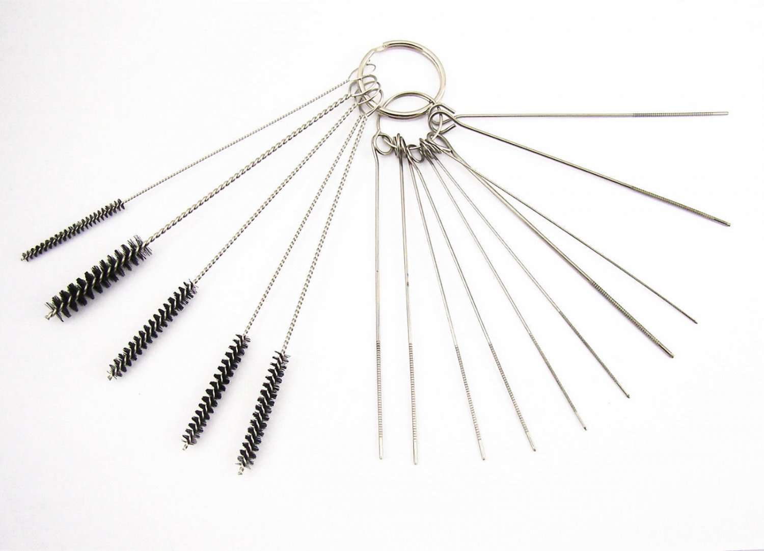 Motorcycle Carburetor Carbon Dirt Jet Remove Cleaning Needles Brushes Tool Kit
