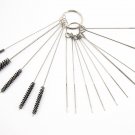 Motorcycle Carburetor Carbon Dirt Jet Remove Cleaning Needles Brushes Tool Kit