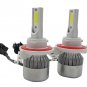 H13 9008 LED Headlight Conversion Kit 72w 7200LM COB 6000K White Light Bulbs