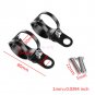 2Pcs Black Fork Ear Clamp Motorcycle Turn Signal Light Mount Brackets Holder