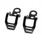2Pcs Black Fork Ear Clamp Motorcycle Turn Signal Light Mount Brackets Holder