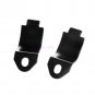 2Pcs Black Fork Ear Clamp Motorcycle Turn Signal Light Mount Brackets Holder
